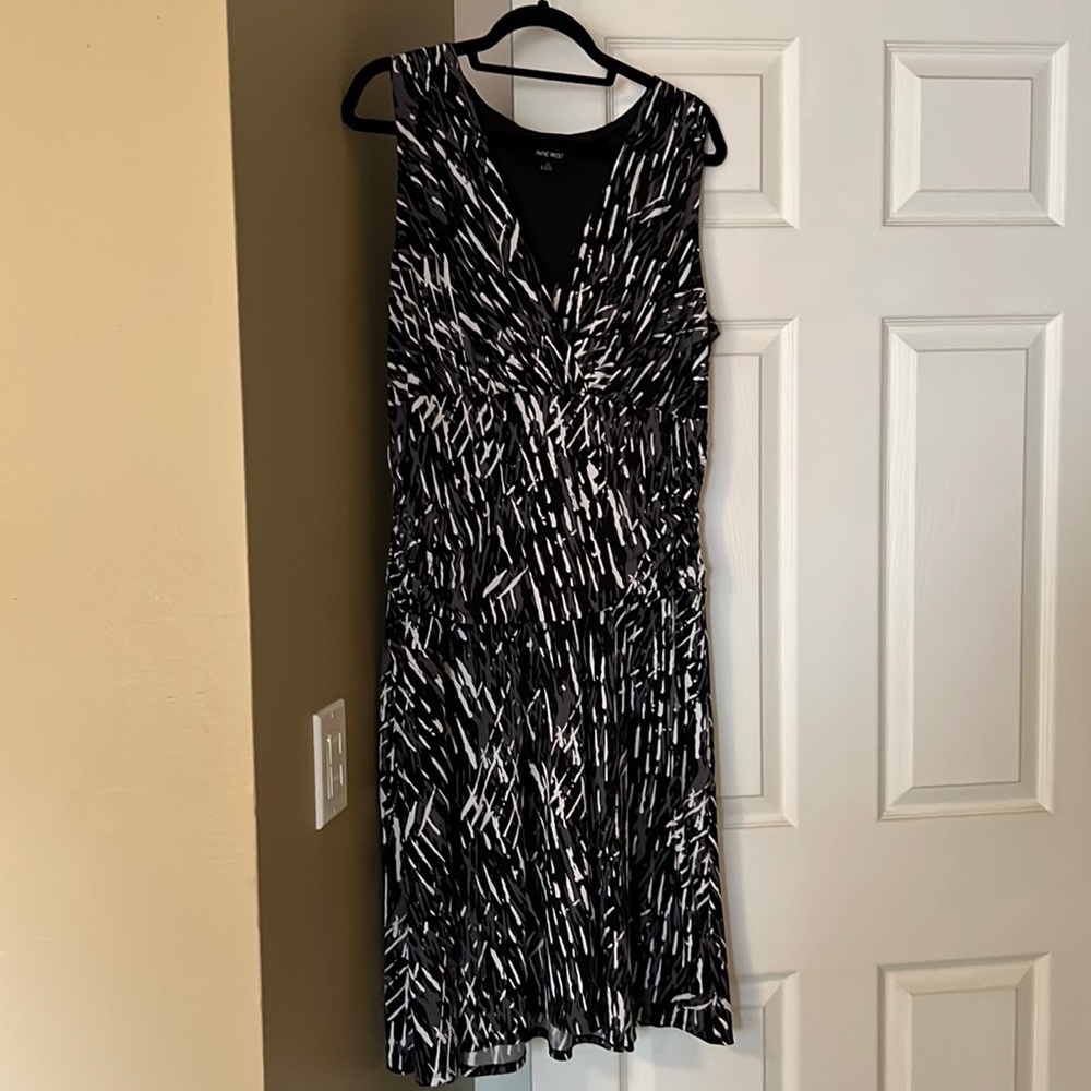 Polyester dress, knee length, size 16